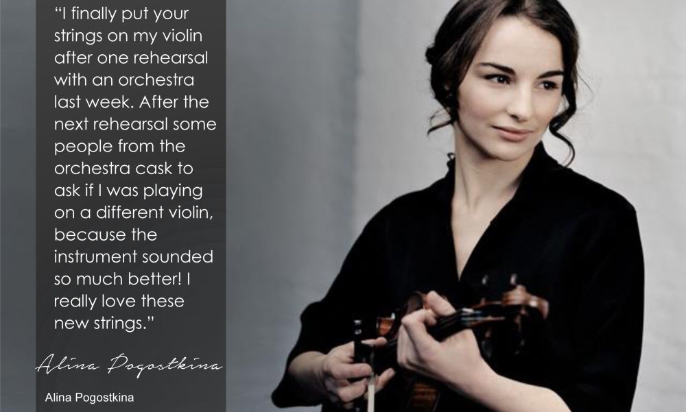 Virtuoso violinist Alina Pogostkina recommends the new Larsen strings